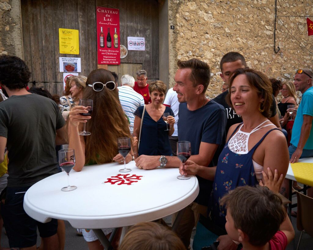 à la fête du pinard dans les Corbières